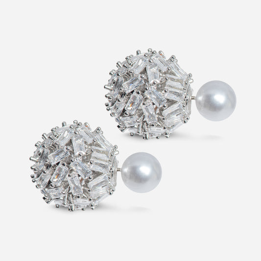 Pearl Baguette Tribal Ohrstecker