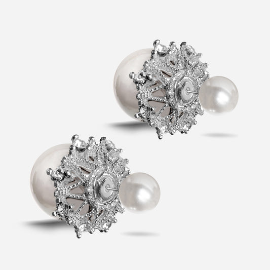 Crystal Pearl Tribal Ohrstecker